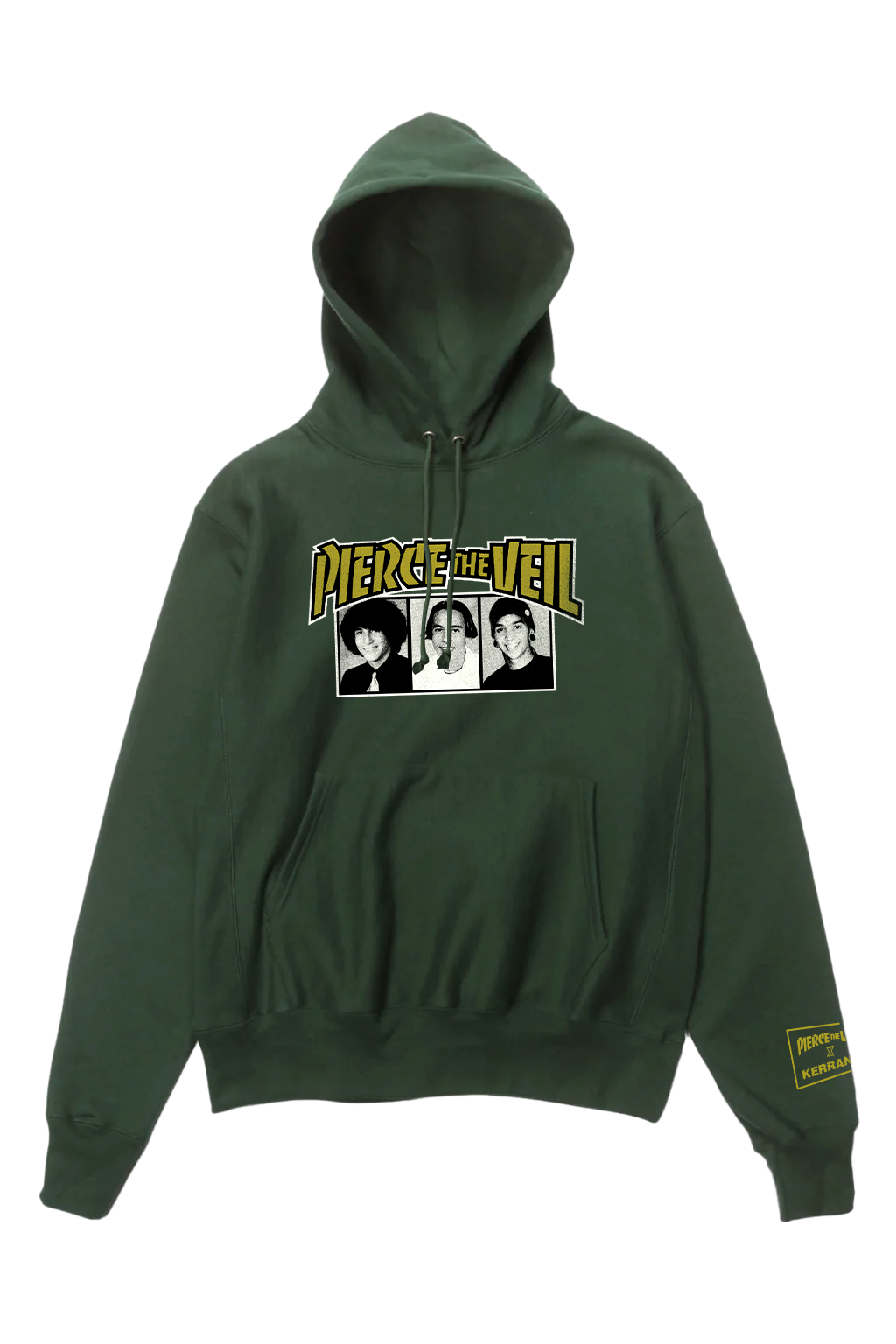Pierce The Veil X KERRANG Hoodie Green KERRANG STORE