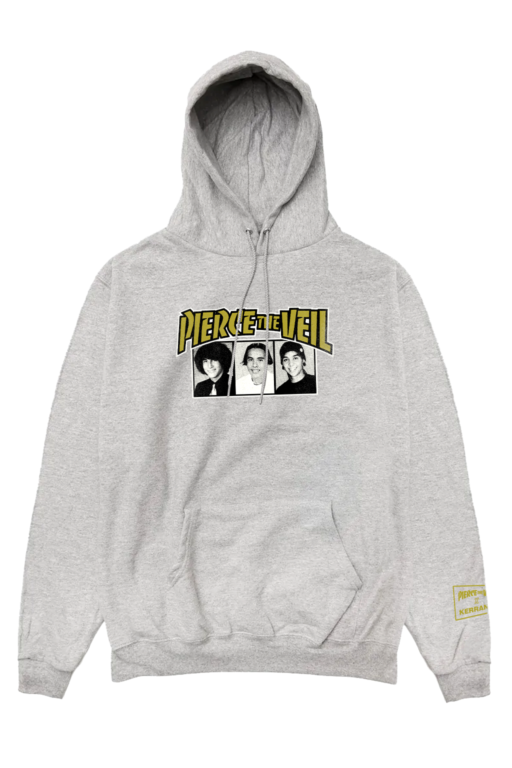 Pierce The Veil X KERRANG Hoodie Grey KERRANG STORE