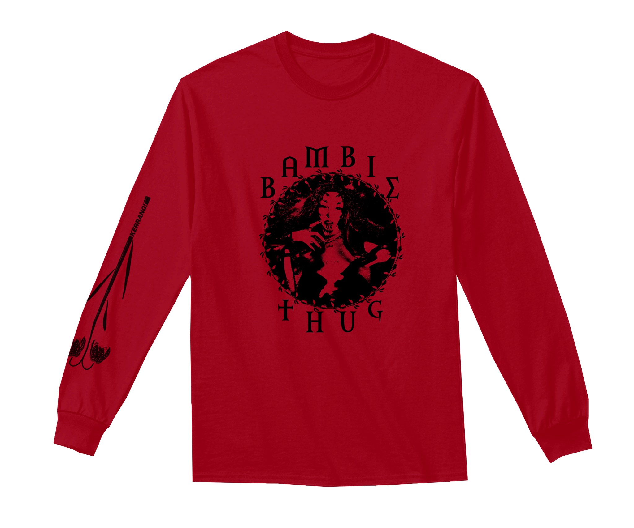 Bambie Thug X Kerrang! Red Long Sleeve Tee