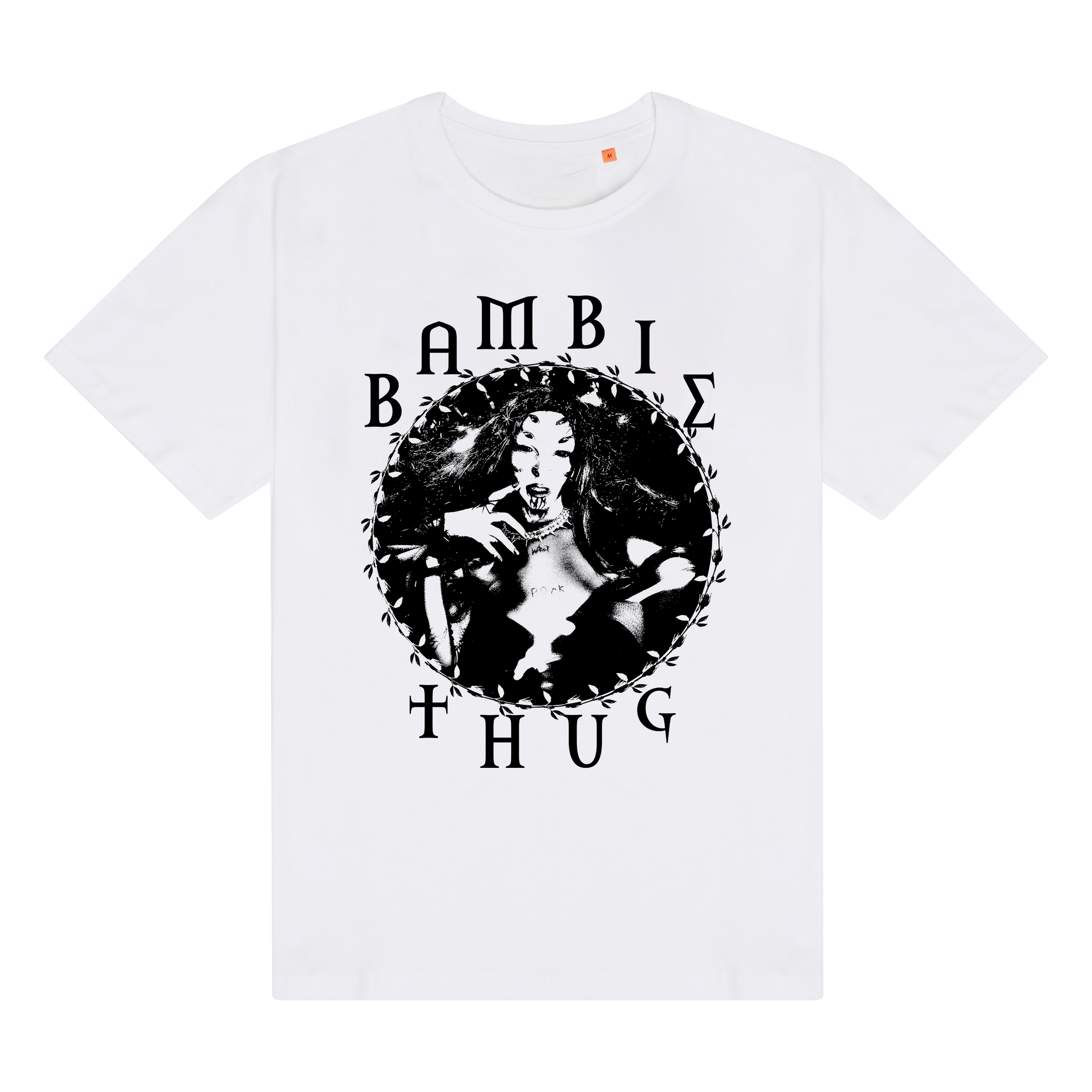 Bambie Thug X Kerrang! White Tee - (Inc SIGNED Spell Card)