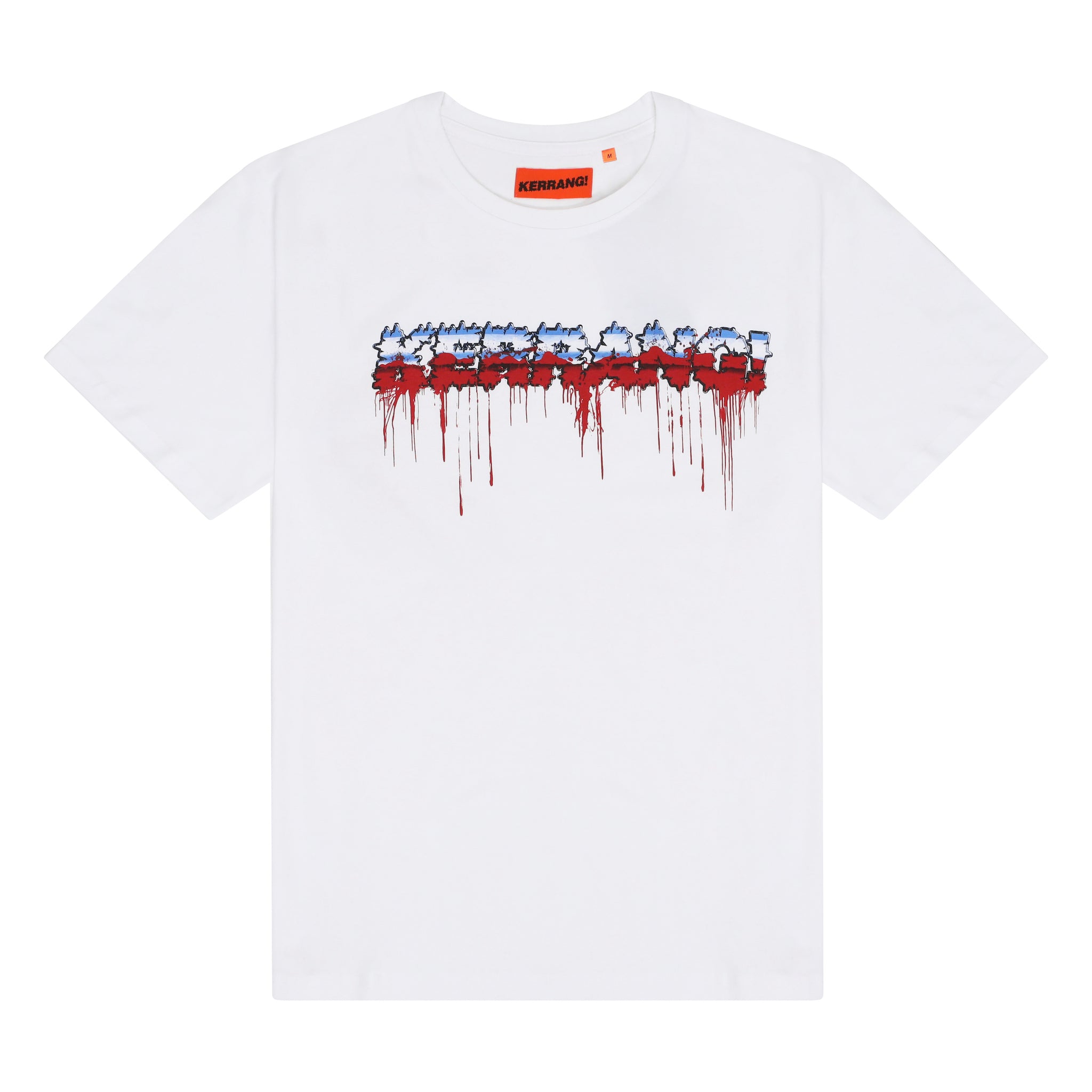 KERRANG! BLOOD AND STEEL T-SHIRT - WHITE