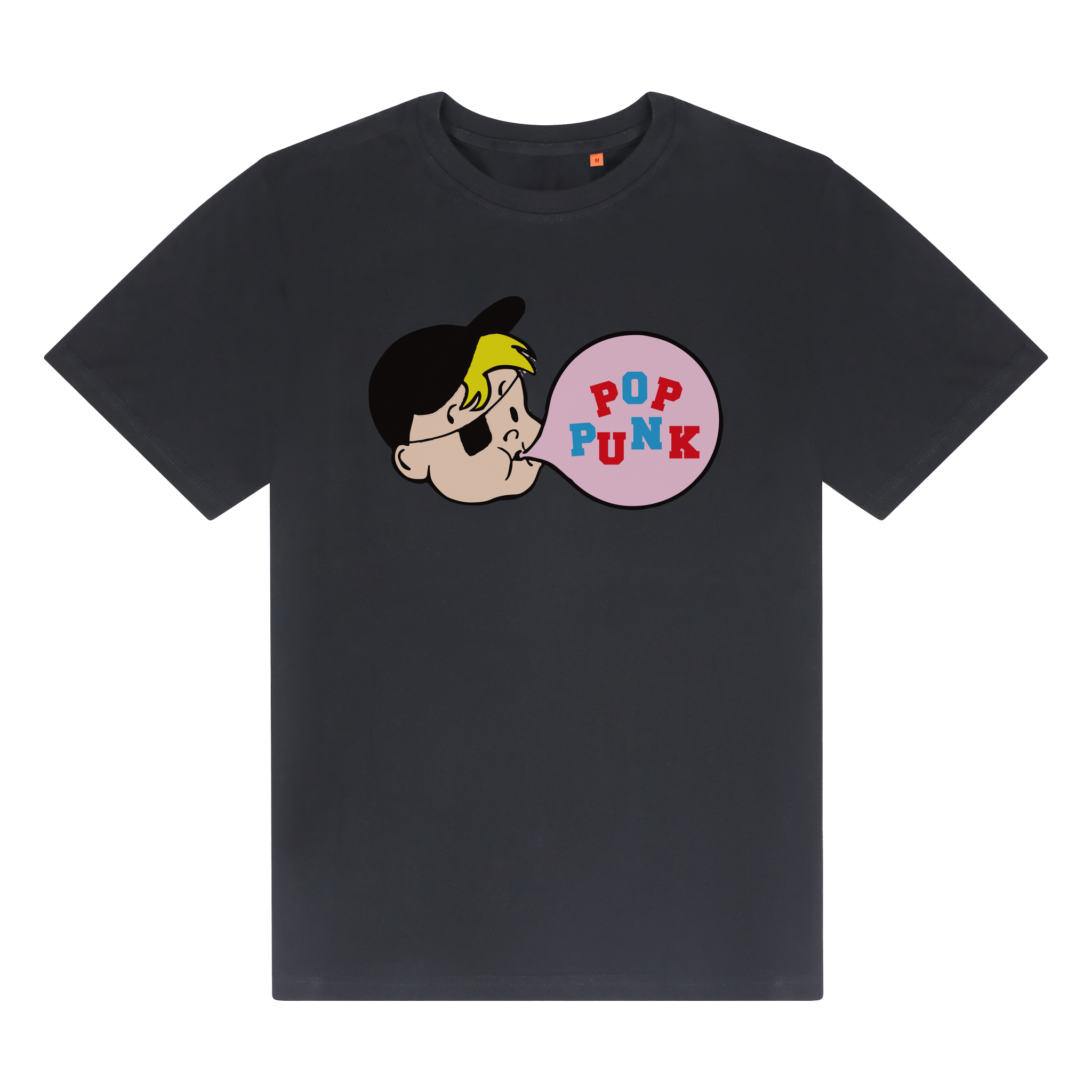 POP PUNK TEE - Bubble Gum Black