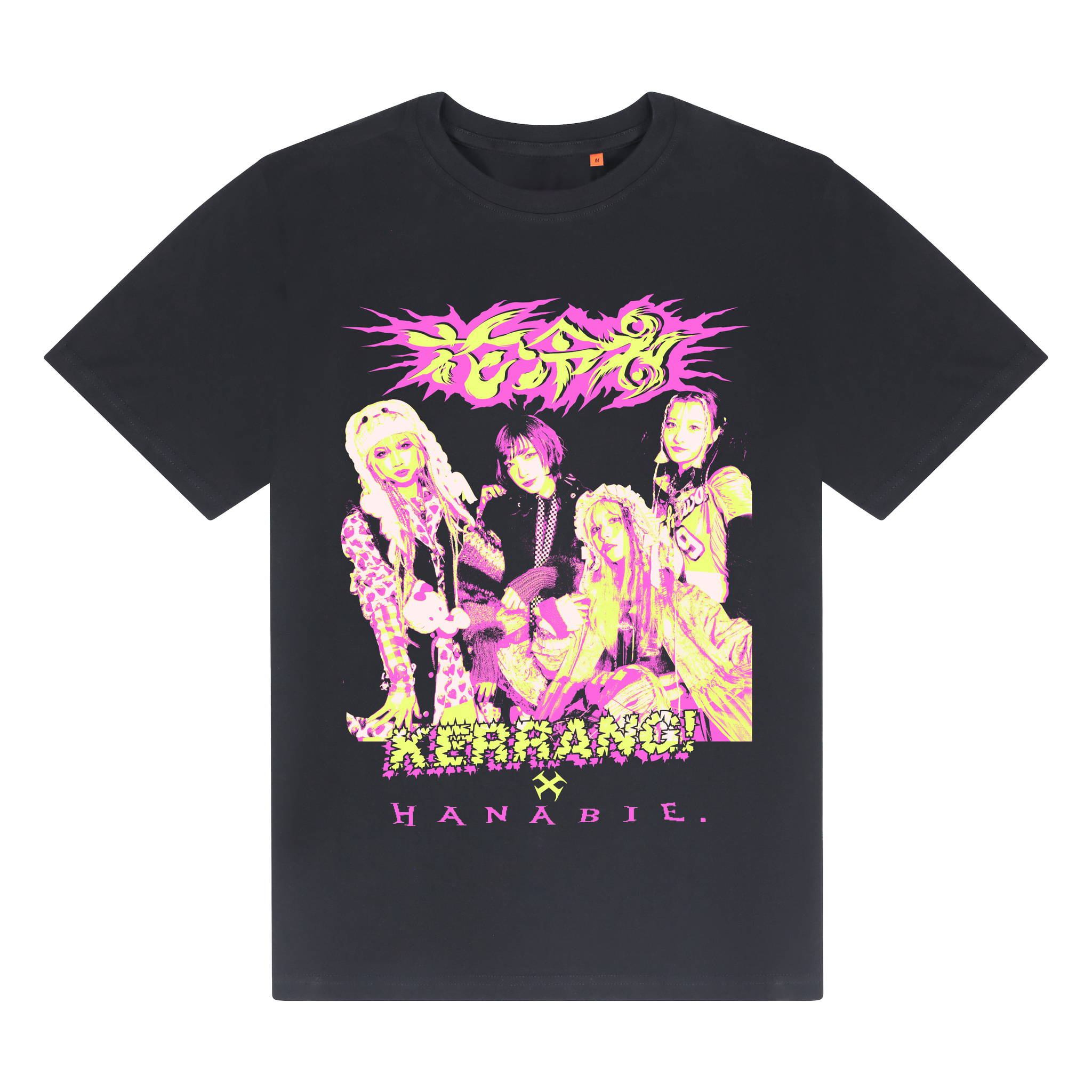 HANABIE. X Kerrang! Black Tee (GLOW IN THE DARK!)