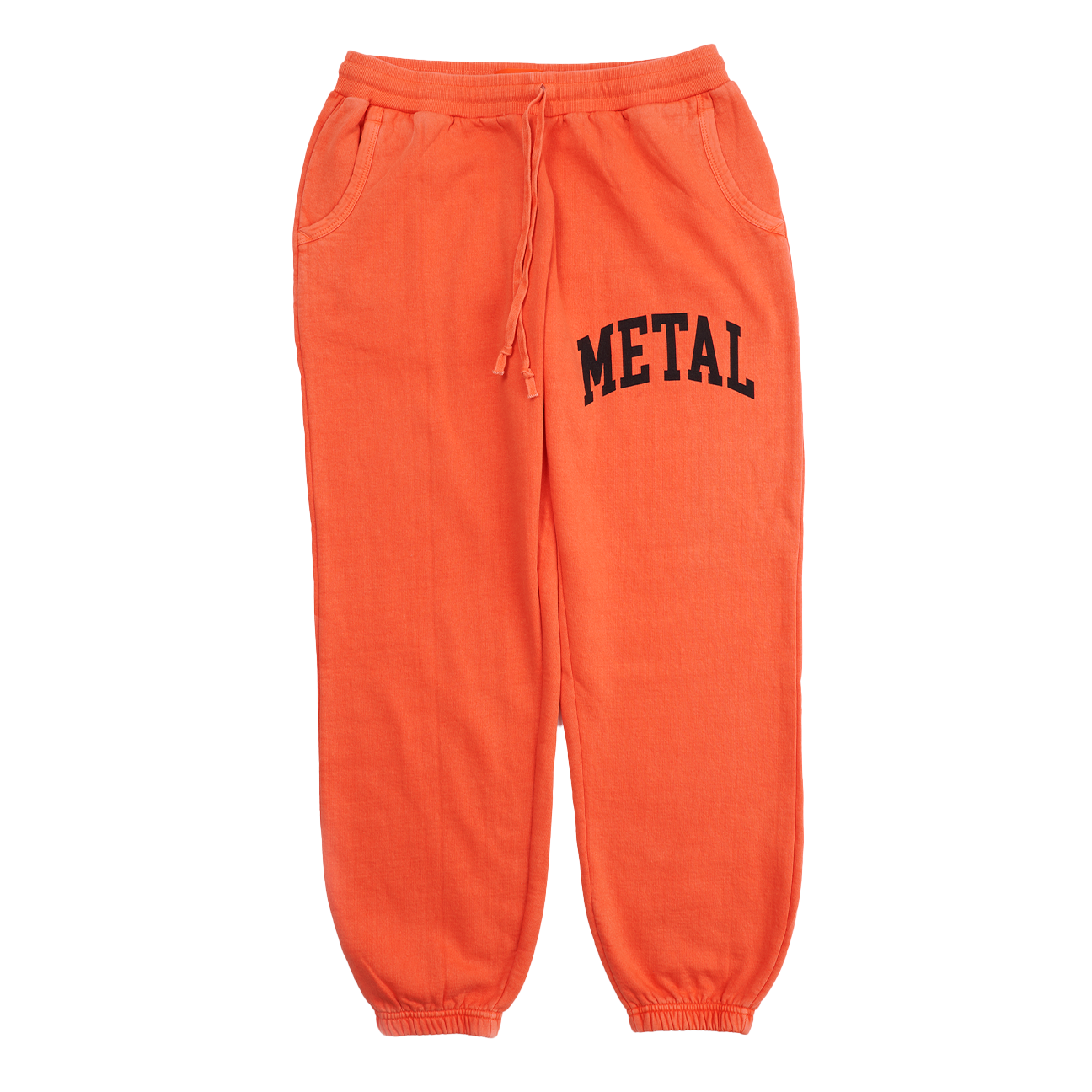 METAL JOGGERS- ACID DYE ORANGE