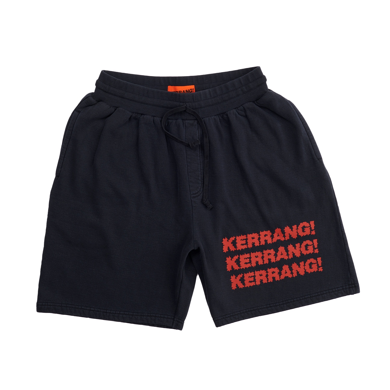 K! SWEAT SHORTS- ACID DYE BLACK