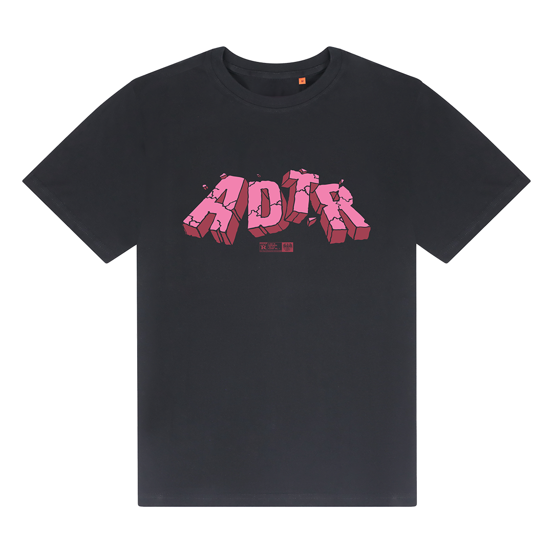 ADTR X KERRANG! Logo Black T-shirt