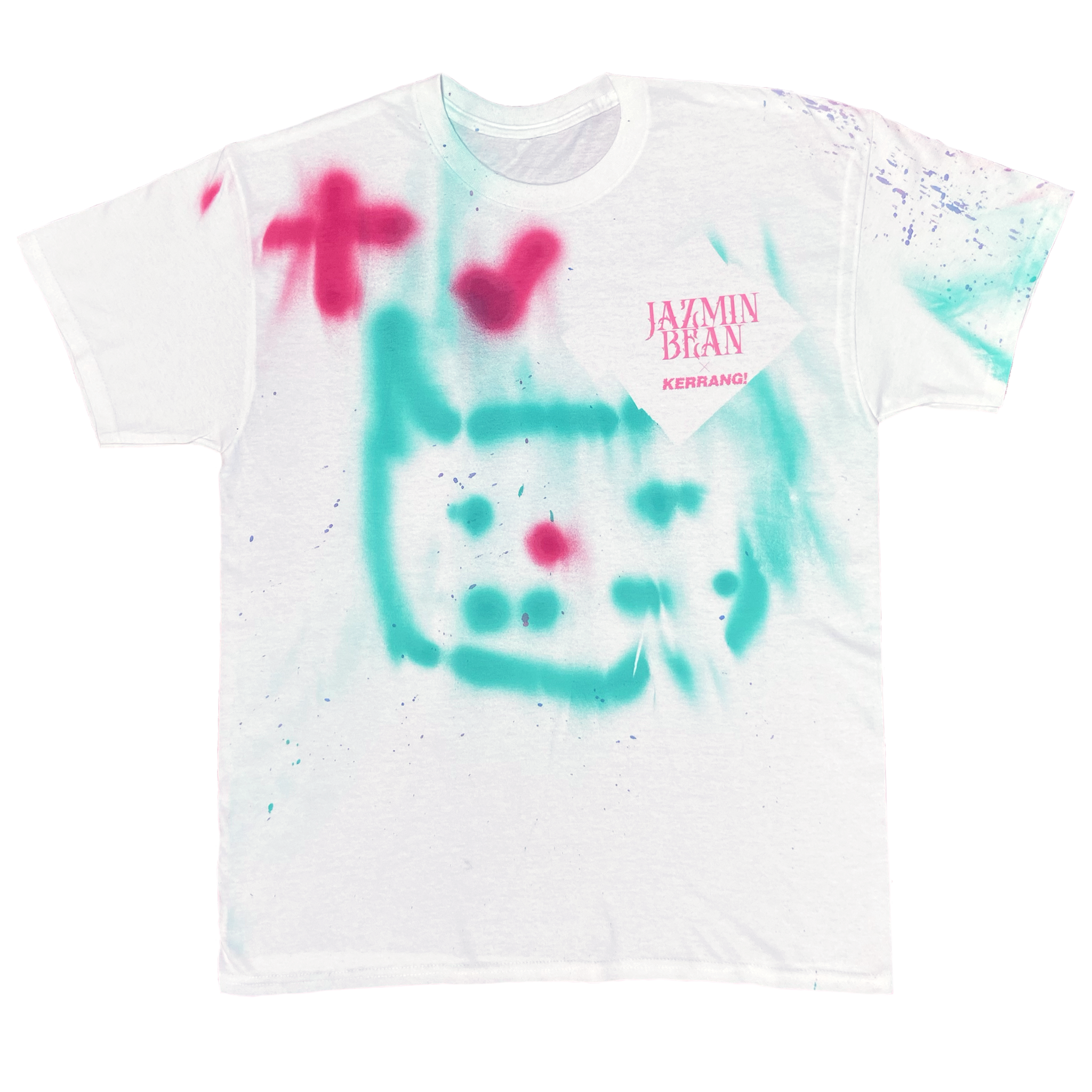 JAZMIN BEAN HAND PAINTED TEE - WHITE