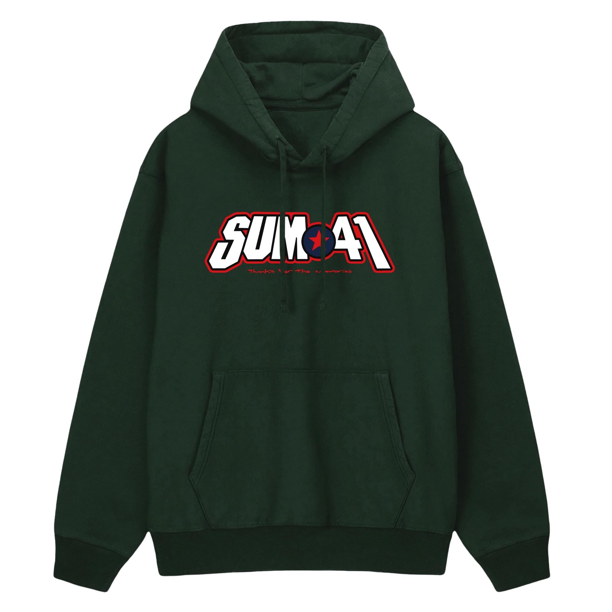 SUM 41  X K! LTD. EDITION LOGO HOODIE- FOREST GREEN